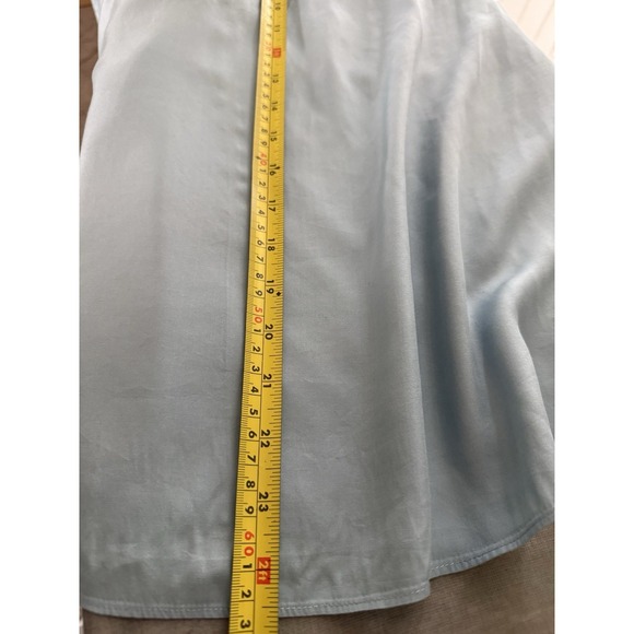 Boden Carey Top Size 14 Blue Short Sleeve Viscose Silk Blend - Picture 5 of 6